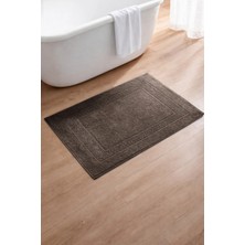 Ellia Soft Wilaya Banyo Paspası Ayak Havlusu %100 Pamuklu Kalın Doku Antrasit 50X70 cm