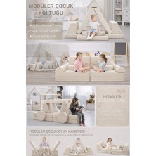 Yatella 10 Parça LEGO Modüler Bebek ve Çocuk 2\\\'li Koltuğu - Bej