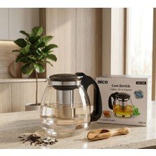 Melys Cam Demlik Çelik Süzgeçli & Plastik Kulp & Kapak 1500 ml