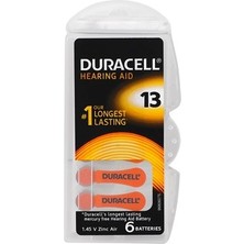 Çerçici Duracell 13 Numara Işitme Cihazı Pili 6'lı Paket