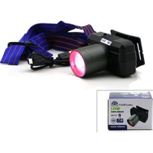 Fırsatkolik Şarjlı 30W Kafa Lambası Fener 1 LED USB - Type-C Kademe Işık Ayarı - Flaşör (5067)
