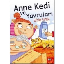 Say Çocuk Anne Kedi ve Yavruları  (Renkli Resimli Büyük Boy)