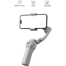 Başkenttekno Tripod Gimbal Özellikli Çok Amaçlı Selfie Çubuğu M01 Gri