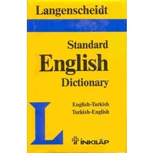 İnkılap Kitabevi Langenscheid Standard English Dictionary English-Turkish Turkish-English