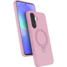 Senka Newface Samsung Galaxy A37 5g Regal Magsafe Standlı Kapak - Açık Pembe