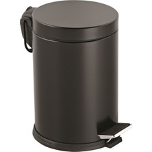 Fırsatkolik 12LT Siyah Pedallı Metal Çöp Kovası (5067)