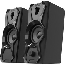 Fırsatkolik 1+1 Hoparlör Speakaer Set USB Kablo 2.0 Multimedya - 5W (5067)
