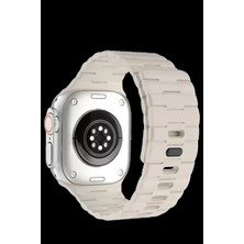 Marsilyan Apple Watch Ultra 49MM Wowen Kordon - Bej