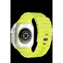 Marsilyan Apple Watch Ultra 49MM Wowen Kordon - Yeşil