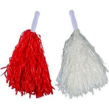 Fırsatkolik 1 Çift Kırmızı Beyaz Renklerde 23 Nisan Gösteri Ponponu (5067)