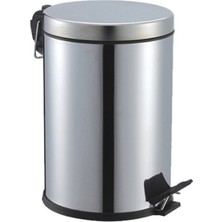 Fırsatkolik Pedallı 5lt Krom Metal Çöp Kovası (5067)