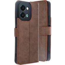 Eco Port Vivo Y28 Kılıf Trend S Plus Kapaklı Kılıf - Taba