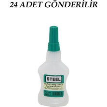 Fırsatkolik 24 Adet Wincell Steel Hızlı Yapıştırıcı 37GR 200ML Mdf-Ahşap-Metal-Plastik-Deri (5067)