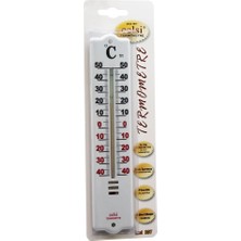 Fırsatkolik Plastik 4.2 x 20CM Derece Oda Termometresi Iç / Dış Kurşun ve Civa Içermez