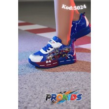Prokids Işıklı ve Eğlenceli: Yarış Temalı Cırtlı Erkek Çocuk Spor Ayakkabı
