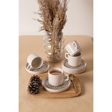 Keramika Timeless Brown Stackable Çay Takımı 8 Parça 4 Kişilik 21973