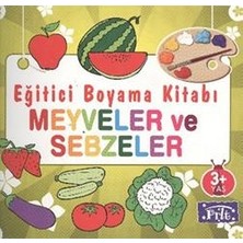 Parıltı Yayınları Eğitici Boyama Kitabı - Meyveler ve Sebzeler