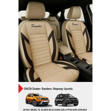 Naz Oto Formentor Tay Tüyü Oto Koltuk Kılıfı Bej (Dacia Sandero-Stepway-Duster Uyumlu)