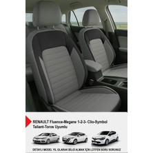 Naz Oto Mocha Taytüyü Oto Koltuk Kılıfı (Renault Fluence-Megan 1-2-3-Clio-Symbol-Taliant-Toros Uyumlu)