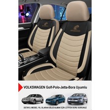 Naz Oto Panther Serisi Keten Kumaş Oto Koltuk Kılıfı-(Volkswagen Bora-Golf-Jetta-Polo Uyumlu)