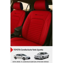 Naz Oto Istanbul Serisi Deri Oto Koltuk Kılıfı (Toyota Corolla-Auris-Yaris Uyumlu)