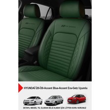 Naz Oto Istanbul Serisi Deri Oto Koltuk Kılıfı (Hyundai I20-I30-Accent-Blue-Era-Getz Uyumlu)