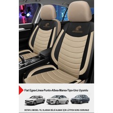 Naz Oto Panther Serisi Keten Kumaş Oto Koltuk Kılıfı (Fiat Egea-Linea-Punto-Albea-Marea-Tipo-Uno Uyumlu)