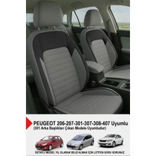 Naz Oto Mocha Taytüyü Oto Koltuk Kılıfı (Peugeot 206-207-208-306-307-407 Uyumlu)