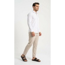 Daytex Naturela Comfort Erkek Suni Deri Çift Tokalı Ayarlanabilir Rahat Taban Terlik - D15847