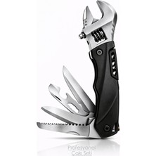 Mell & Swipe Mell & Swıpe Profesyonel Multitool Çakı – 12 Fonksiyon Kamp Outdoor Pense Seti Siyah