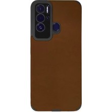 LTG Nova Tecno Pova Neo Kılıf Loop Deri Silikon - Kahverengi