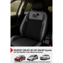 Naz Oto Thor Tay Tüyü Oto Koltuk Kılıfı (Peugeot 206-207-208-306-307-407- Uyumlu)