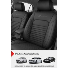 Naz Oto Istanbul Serisi Deri Oto Koltuk Kılıfı (Opel Corsa-Astra-Vectra Uyumlu)
