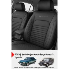 Naz Oto Istanbul Serisi Deri Oto Koltuk Kılıfı (Tofaş Kartal-Şahin-Doğan-Serçe-Tempra Uyumlu)