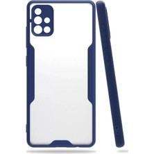 LTG Nova Galaxy A71 Kılıf Platin Silikon - Lacivert