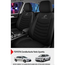 Naz Oto Panther Serisi Keten Kumaş Oto Koltuk Kılıfı (Toyota Corolla-Auris-Yaris Uyumlu)