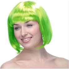 İsingir Shopping Yeşil Küt Peruk Saç