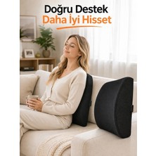 Visko Ortopedik Sandalye Bel Minderi Sırt Dayama Yastık Koltuk Minderi Bel Destek Yastık Ofis