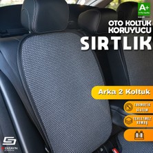 Füme Renkli 2 Parça Oto Arka Koltuk Sırt Koruyucu Kılıf