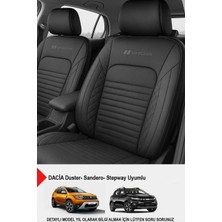 Naz Oto Istanbul Serisi Deri Oto Koltuk Kılıfı (Dacia Sandero-Stepway-Duster Uyumlu)