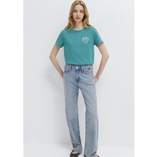 Mavi 26Y134001245 Koyu Yeşil Kadın T-Shirt M1613873-71914