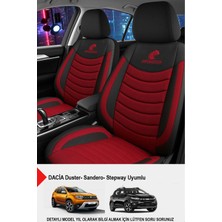 Naz Oto Panther Serisi Keten Kumaş Oto Koltuk Kılıfı-(Dacia Sandero-Stepway-Duster Uyumlu)
