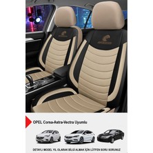 Naz Oto Panther Serisi Keten Kumaş Oto Koltuk Kılıfı (Opel Corsa-Astra-Vectra Uyumlu)