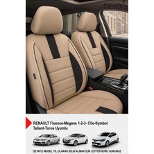 Naz Oto Oniks Bej Tay Tüyü Oto Koltuk Kılıfı (Renault Fluence-Megan 1-2-3-Clio-Symbol-Tailant-Toros Uyumlu)