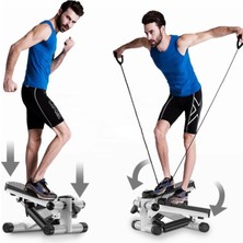PremiumPort Dirençli Mini Stepper Egzersiz Aleti, Kaymaz Pedallı Vücut Antrenmanı
