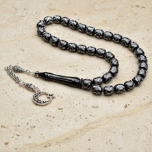 Blackcraft Oltu Taşı Yön Işlemeli Tespih