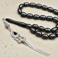 Blackcraft Oltu Sıkması Nokta Işleme Tespih