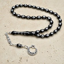 Blackcraft Oltu Taşı Baklava Işleme Kızılcık Kesim Tespih