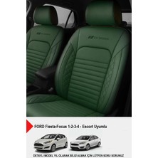 Naz Oto Istanbul Serisi Deri Oto Koltuk Kılıfı (Ford Focus-Fiesta-Fordscort Uyumlu)