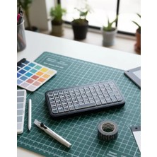 Pazarcan Şarjlı Kablosuz Mini Rgb Klavye Uzun Pil Ömürlü